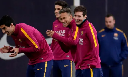 Messi vuelve a entrenar tras ser intervenido