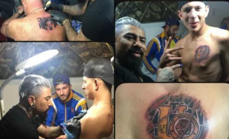 Padre y hermano de Gignac se tatúan escudo de Tigres