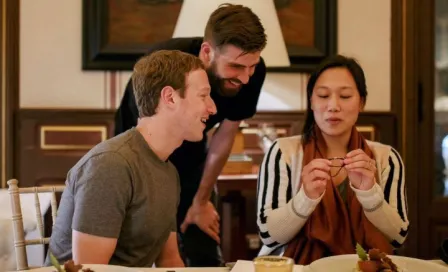 Piqué presume cena con Mark Zuckerberg