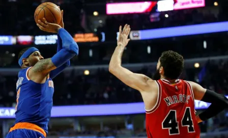 Anthony lidera triunfo de Knicks sobre Bulls