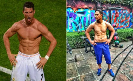 Moisés Muñoz presume abdomen a lo CR7