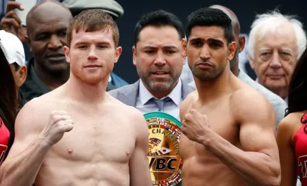 Canelo y Khan superan la báscula en Las Vegas