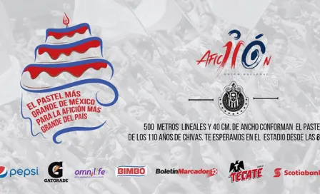 Chivas festejará aniversario con pastel gigante