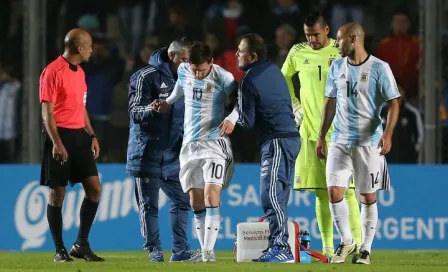 Messi sufre lesión en costillas y zona lumbar