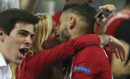 Mágico beso de Carrasco tras anotar gol al Real Madrid