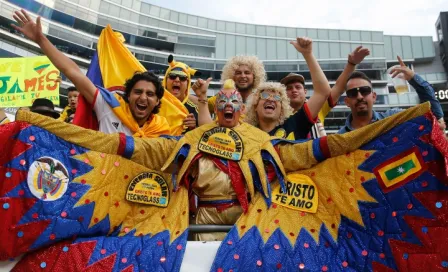 Aficionados gritan 'eh pu...' en Colombia-Chile