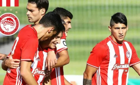 Pulido anota doblete en triunfo del Olympiacos