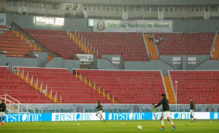 Lluvia afecta el Estadio Victoria para amistoso del Tri Sub 23