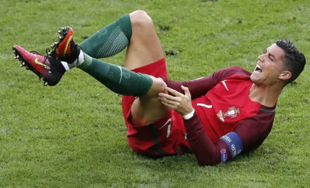 Cristiano Ronaldo abandona Final de la Eurocopa por lesión