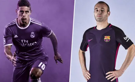 Barça y Madrid vestirán de morado como visitantes