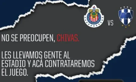 Afición rayada responde a provocación por Chivas TV