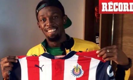 Usain Bolt, fascinado con el nuevo jersey de Chivas