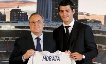 Morata llora en su presentación con Real Madrid