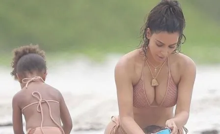 Kim Kardashian luce diminuto bikini en playas de México