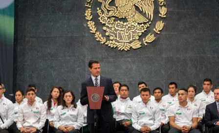 Peña Nieto felicita en Los Pinos a medallistas de Río 2016