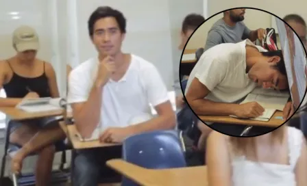 Vine Star muestra ingeniosa forma de dormir en clase