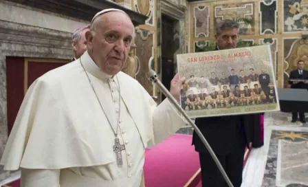 Papa Francisco recibe al San Lorenzo y a la Roma