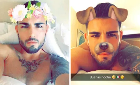 Andy Delort y sus peculiares filtros de Snapchat 