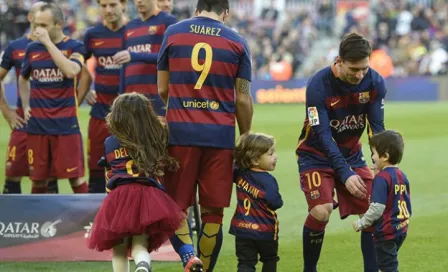 Hijos de Messi y Suárez ya entrenan en escuela del Barça