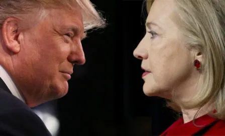 Clinton y Trump, empatados en sondeo previo a debate