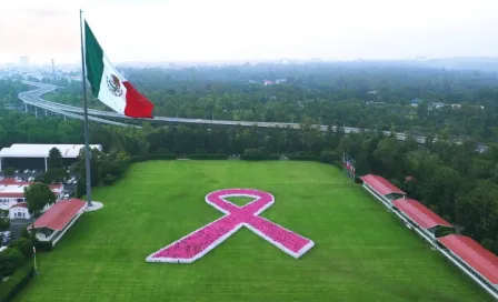 México forma el lazo rosa más grande de la historia