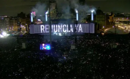 Roger Waters exige renuncia de EPN en concierto del Zócalo