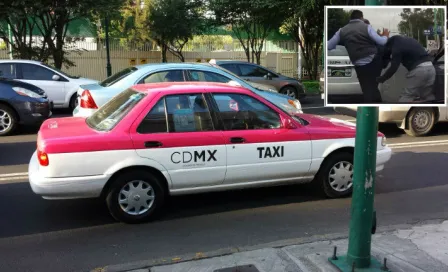 Chofer de Uber 'aplaca' a taxista en Tasqueña 