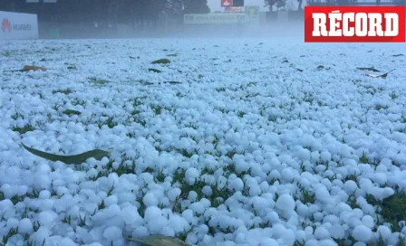 Granizo 'adelanta' invierno en campos del América 