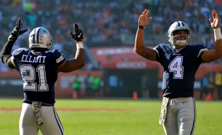 Prescott y Elliott, infalibles en 'entierro' a Browns