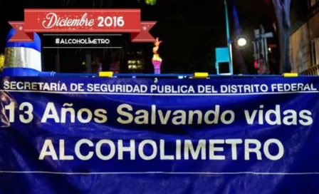 CDMX tendrá alcoholímetro 24 horas al día por Navidad