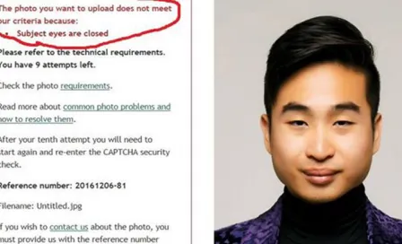 Software niega pasaporte a asiático por sus ojos