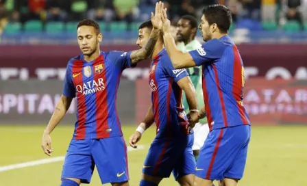 MSN liquida amistoso en Qatar en 17 minutos