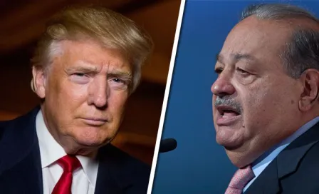 Donald Trump cena con Carlos Slim en Florida