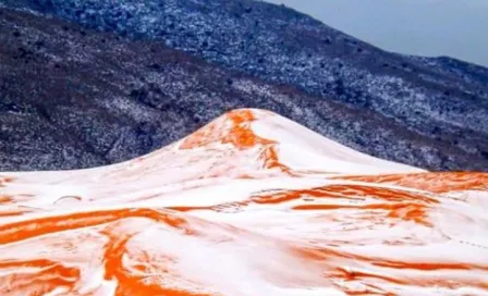 Fin del mundo llega en forma de nevada en el Sahara