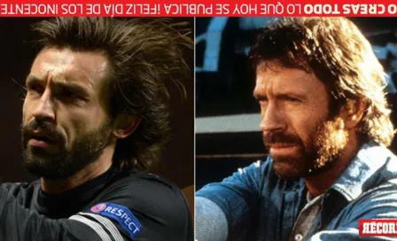 Pirlo deja el futbol y será doble de Chuck Norris