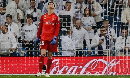 Courtois, baja del Real Madrid por lesión en la cadera