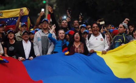 Venezolanos se manifiestan en CDMX en contra de Maduro