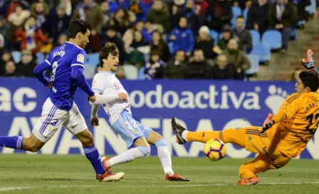 Alanís falla penalti en la derrota del Real Oviedo vs Zaragoza