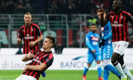 Doblete de Piatek manda al Milan a semis de la Copa Italia