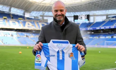 Luis García visita Anoeta y recuerda su etapa en la Real Sociedad