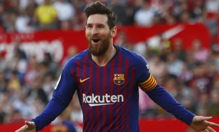 Messi se luce con triplete y firma voltereta contra Sevilla 