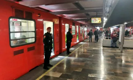 Vagoneros propinan golpiza a policías del Metro de la CDMX