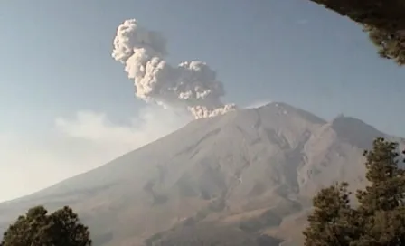 Popocatépetl presenta explosión con moderado contenido de ceniza