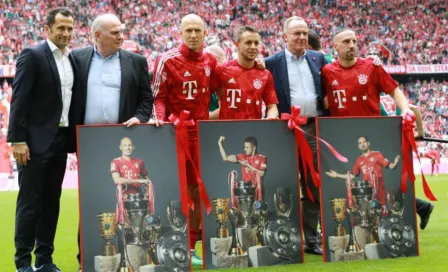 Bayern despide como leyendas a Ribéry, Robben y Rafinha