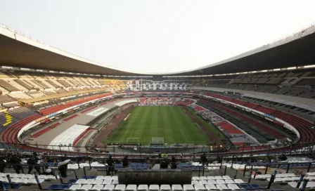 Estadio Azteca inicia instalación de césped natural en cancha