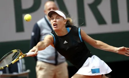 Caroline Wozniacki cayó en la primera ronda de Roland Garros