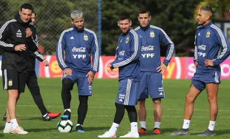 Messi entrenó con Argentina de cara a la Copa América 