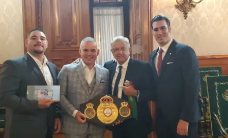 Andy Ruiz se reúne con López Obrador en Palacio Nacional  