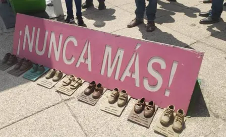 Zapatitos de bronce, robados del Antimonumento de la Guardería ABC 