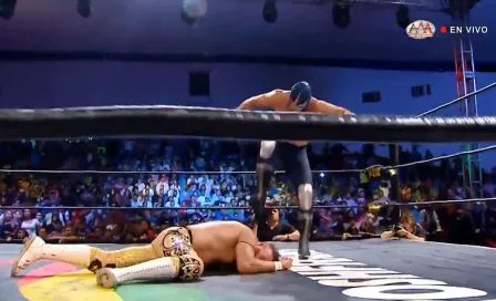 Blue Demon Jr. cobró venganza de Dr. Wagner Jr. en San Luis Potosí